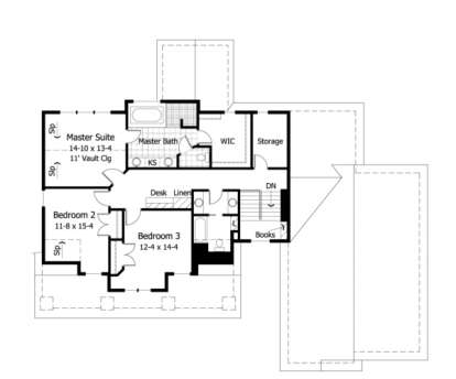 Second Floor for House Plan #098-00043