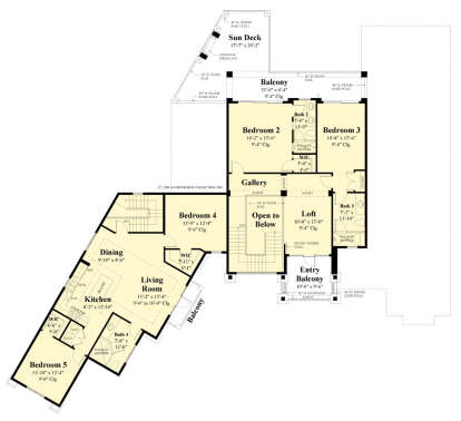 Second Floor for House Plan #8436-00125