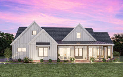 Modern Farmhouse House Plan #009-00366 Elevation Photo