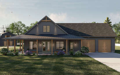 Barn House Plan #963-00813 Elevation Photo