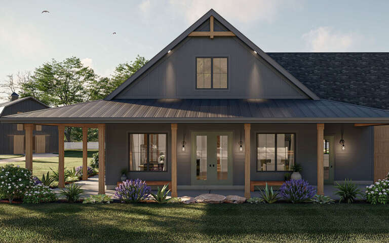 Barn House Plan #963-00813 Elevation Photo