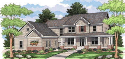 Farmhouse House Plan #098-00044 Elevation Photo