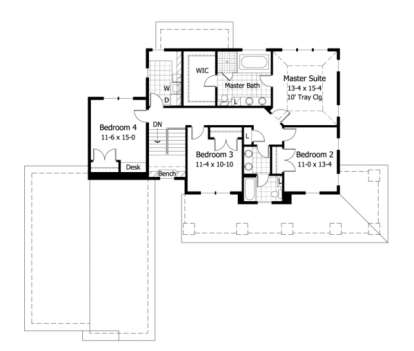 Second Floor for House Plan #098-00044