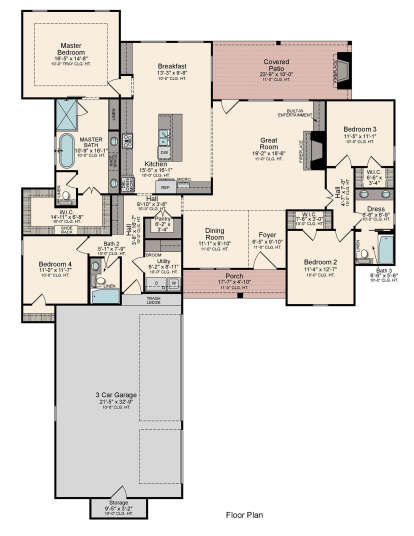 Main Floor  for House Plan #5995-00028