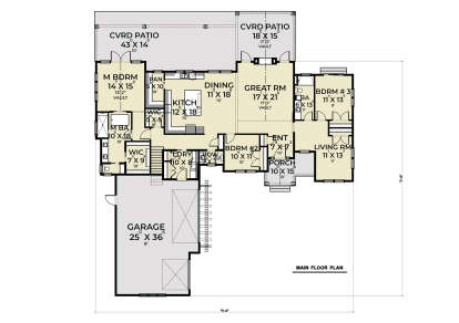Main Floor  for House Plan #2464-00113