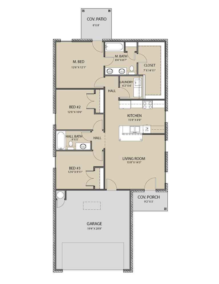 House Plan House Plan #29526 Drawing 1