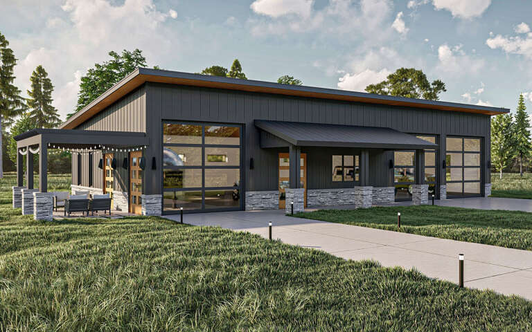 Barn House Plan #963-00814 Elevation Photo