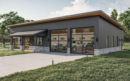 Barn House Plan #963-00814 Elevation Photo