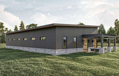 Barn House Plan #963-00814 Elevation Photo