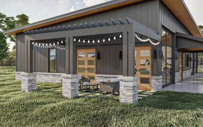 Barn House Plan #963-00814 Elevation Photo