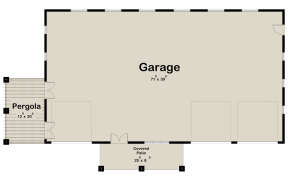 Garage Floor for House Plan #963-00814