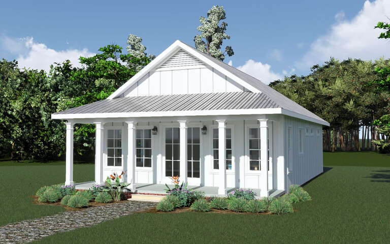 House Plan House Plan #29528 Angled Front Elevation