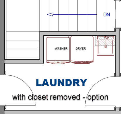 Alternate Laundry Room for House Plan #1776-00135