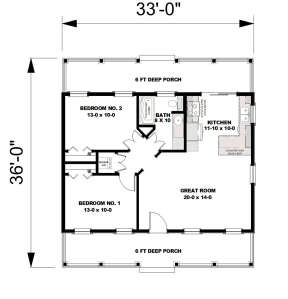 Main Floor  for House Plan #1776-00137