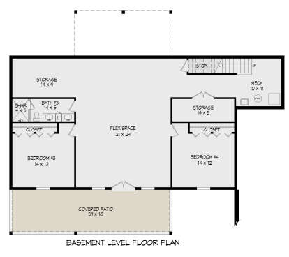 Basement for House Plan #940-00848