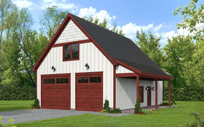 House Plan House Plan #29535 Angled Front Elevation