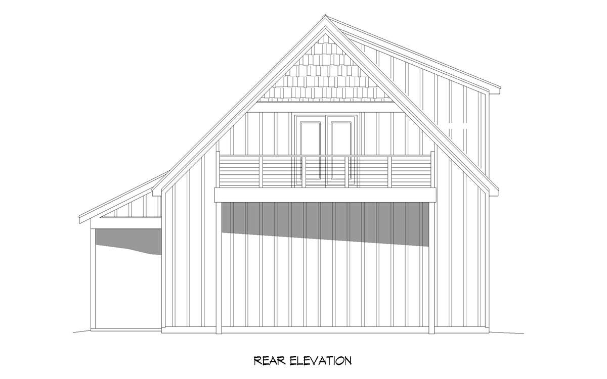 Barn House Plan #940-00849 Elevation Photo