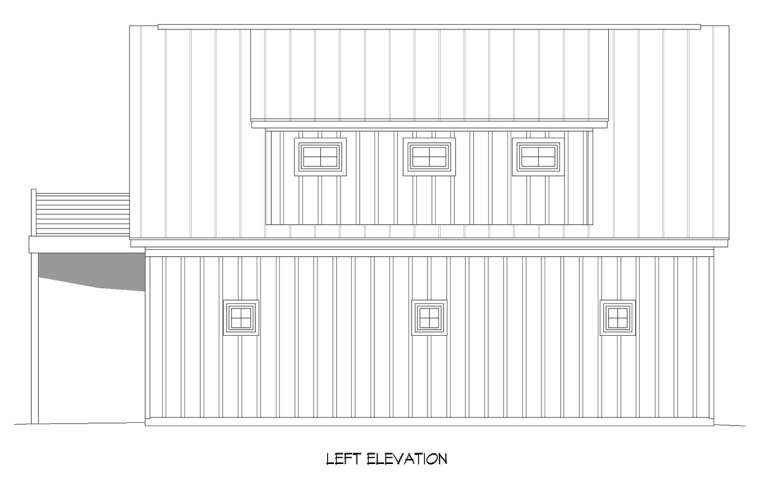 Barn House Plan #940-00849 Elevation Photo