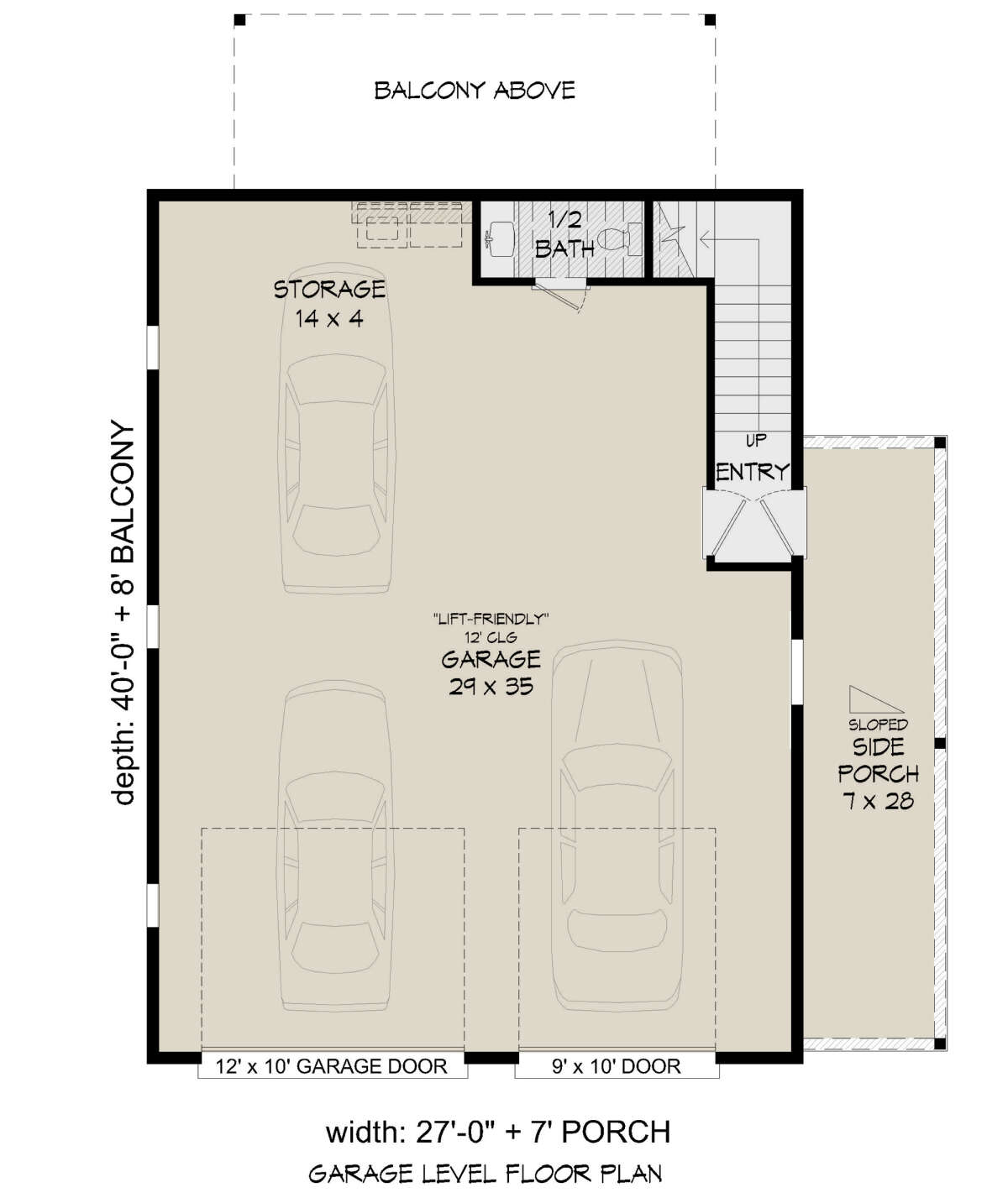 Garage Floor for House Plan #940-00849
