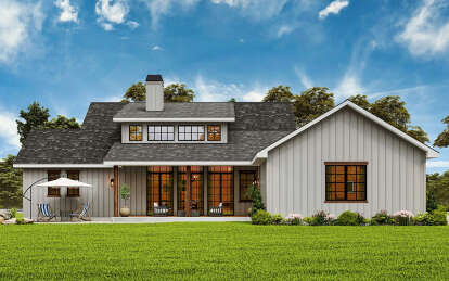 Modern Farmhouse House Plan #699-00377 Elevation Photo