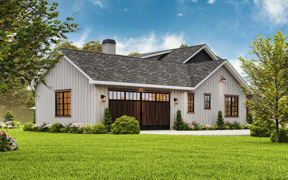 Modern Farmhouse House Plan #699-00377 Elevation Photo