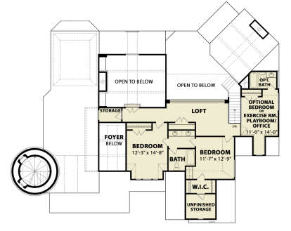 Second Floor for House Plan #699-00378