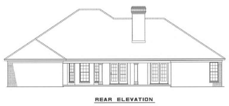 Traditional House Plan #110-00061 Elevation Photo