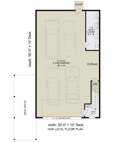 First Floor for House Plan #940-00854
