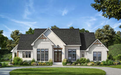 Modern Farmhouse House Plan #041-00335 Elevation Photo