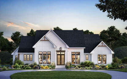 Modern Farmhouse House Plan #041-00335 Elevation Photo
