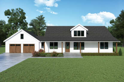 Farmhouse House Plan #2464-00114 Elevation Photo