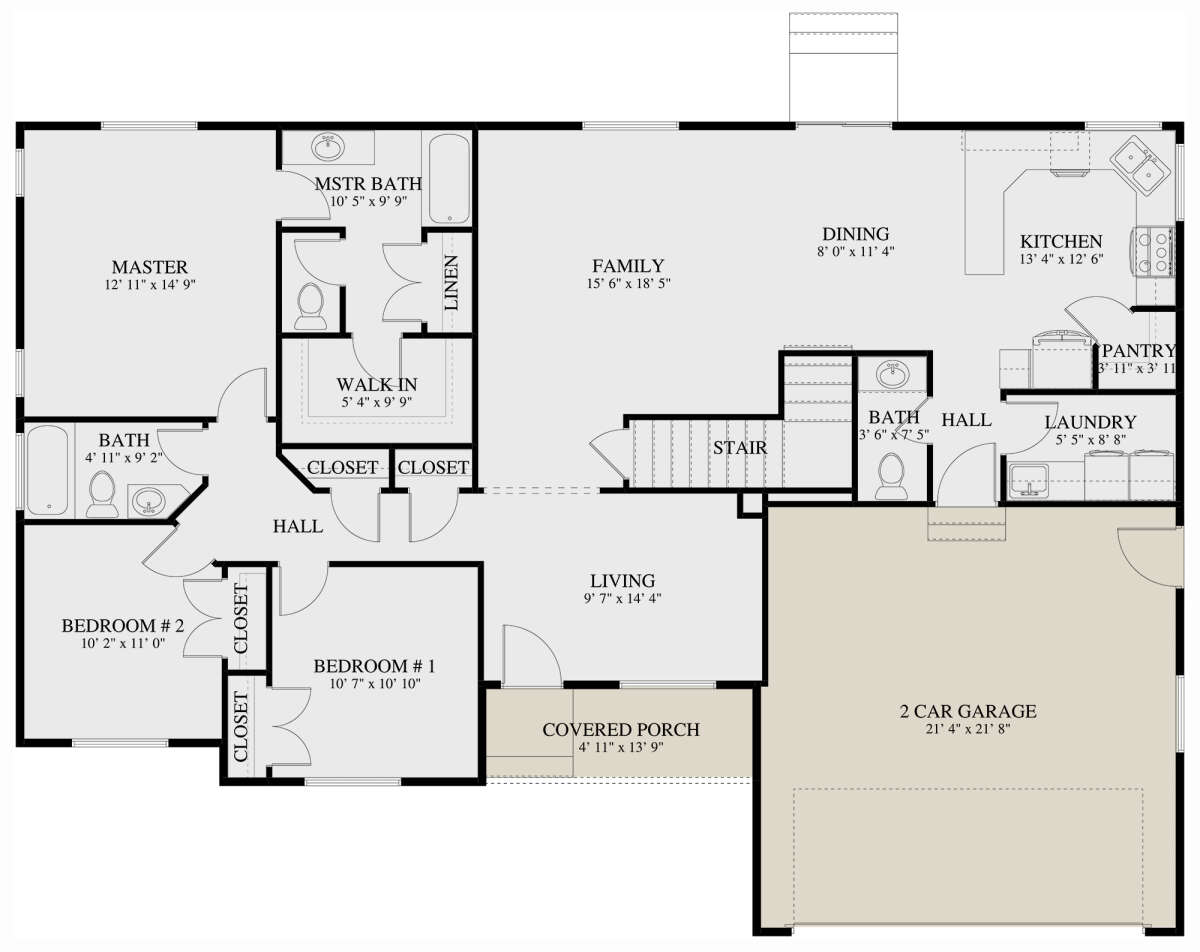 Main Floor for House Plan #2802-00235