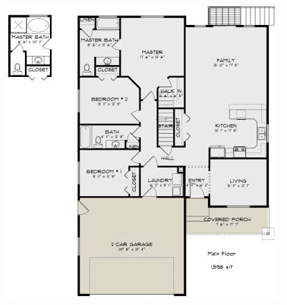 Main Floor for House Plan #2802-00236
