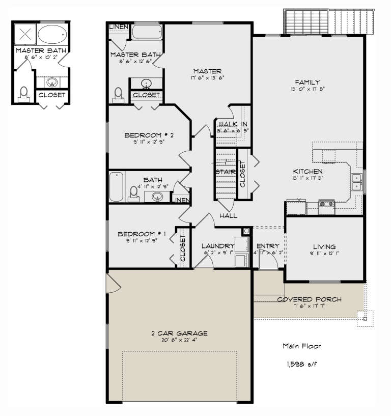 House Plan House Plan #29549 Drawing 1