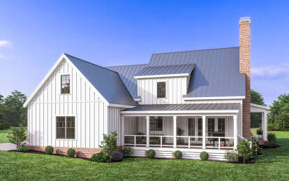 Modern Farmhouse House Plan #009-00367 Elevation Photo