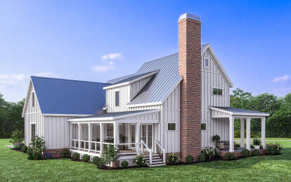 Modern Farmhouse House Plan #009-00367 Elevation Photo