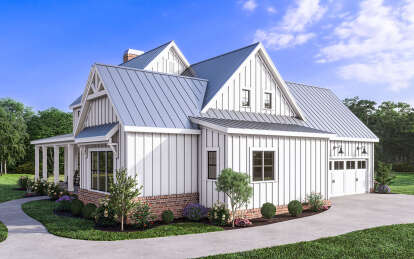 Modern Farmhouse House Plan #009-00367 Elevation Photo