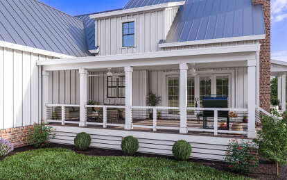 Modern Farmhouse House Plan #009-00367 Elevation Photo
