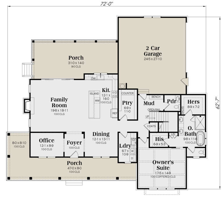 House Plan House Plan #29550 Drawing 1