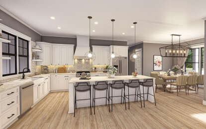 Modern Farmhouse House Plan #009-00367 Additional Photo