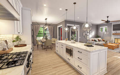 Modern Farmhouse House Plan #009-00367 Additional Photo
