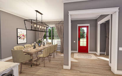 Modern Farmhouse House Plan #009-00367 Additional Photo