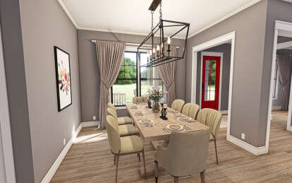 Modern Farmhouse House Plan #009-00367 Additional Photo