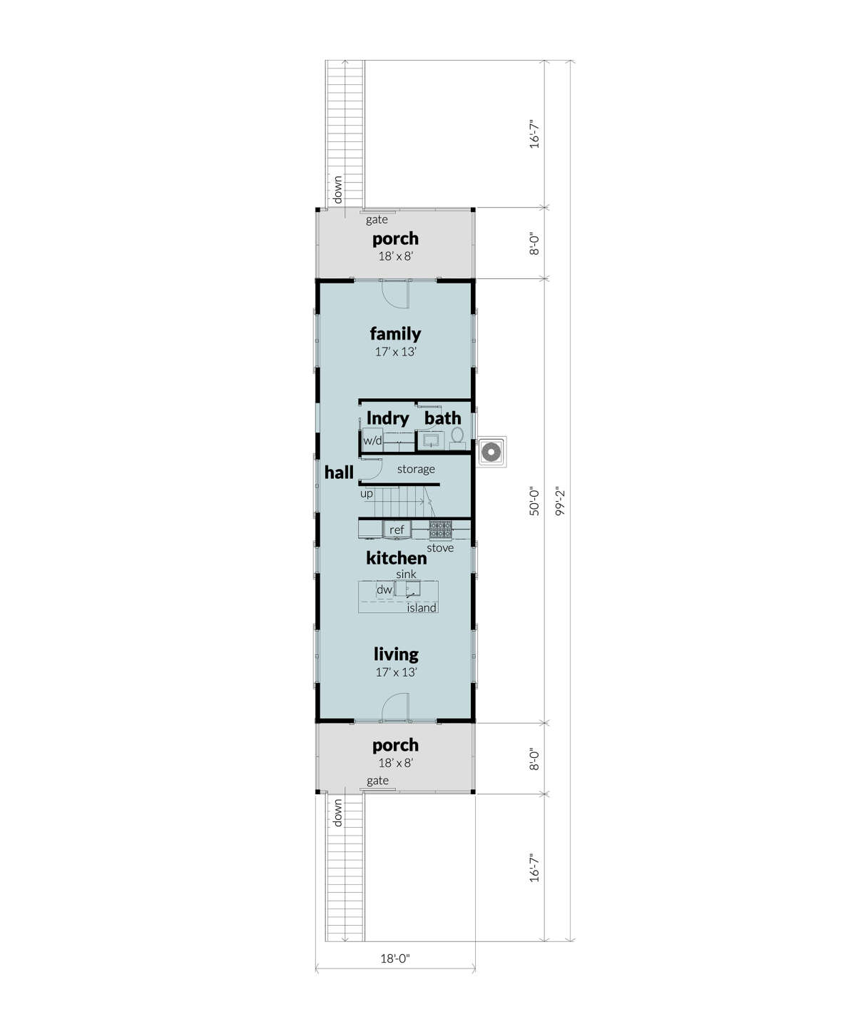 Main Floor for House Plan #028-00195
