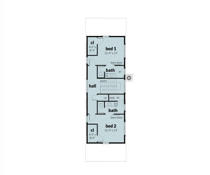 Second Floor for House Plan #028-00195