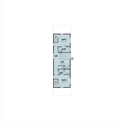 Second Floor for House Plan #028-00196