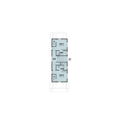 Second Floor for House Plan #028-00198
