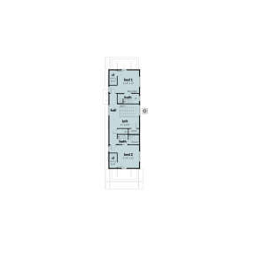 Second Floor for House Plan #028-00199