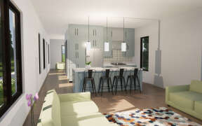 Narrow Lot House Plan #028-00199 Additional Photo