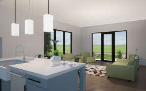 Narrow Lot House Plan #028-00199 Additional Photo